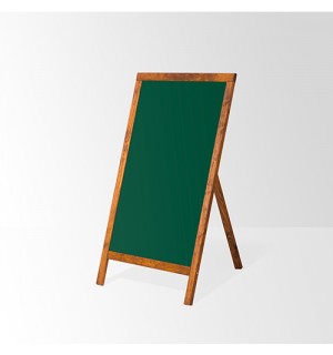 Penguen 60 cm x 100 cm Ahşap Ayaklı Menü Tahtası Yeşil